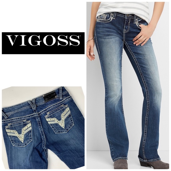 vigoss slim boot cut jeans